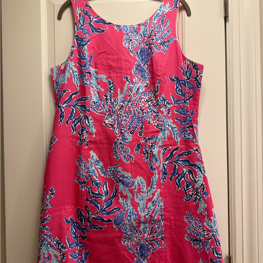 Lilly Pulitzer Pink and Blue Floral Dress